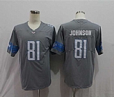 Nike Lions 81 Calvin Johnson Gray Color Rush Limited Jersey,baseball caps,new era cap wholesale,wholesale hats